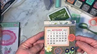 September Tissue Box Calendar