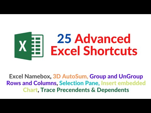 25 Advanced Excel Shortcuts