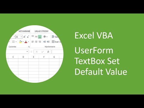 Excel VBA UserForm TextBox - How to Set Default Value (in the Properties Window)