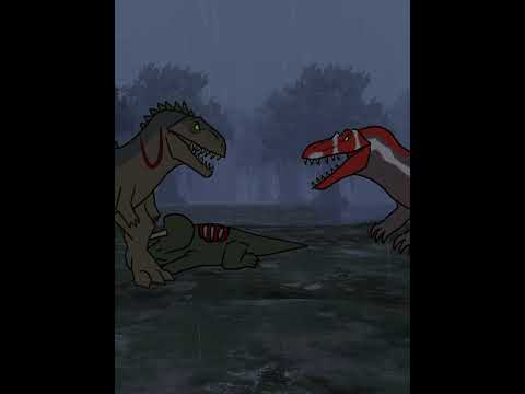 Giganotosaurus vs Spinosaurus | Jurassic World Animation #shorts