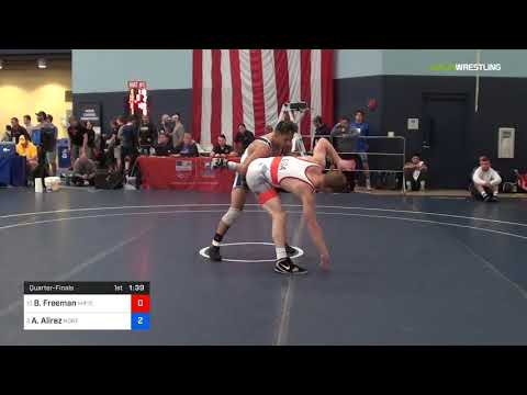 2018 FS WTT Challenge/UWW Juniors 65 Quarter-Finals - Ben Freeman (MRTC) Vs. Andrew Alirez (Nort).