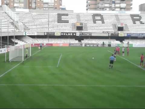Gol de Andrés Alonso de penalty. Cartagena F.C - Deportiva Minera