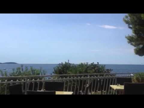 vue de la terasse de l'hotel Zora en croatie
