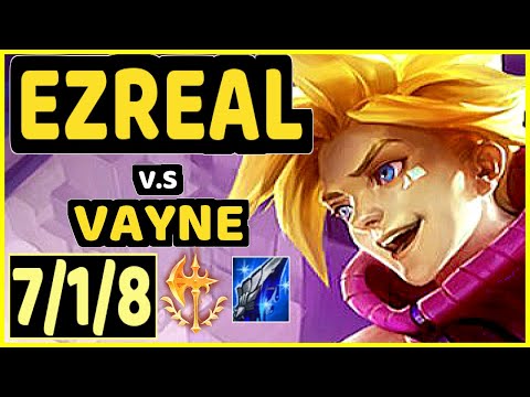 HOLYPHOENIX (EZREAL) vs VAYNE - 7/1/8 KDA BOTTOM ADC CHALLENGER GAMEPLAY - EUW