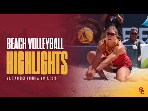 Women's Beach Volleyball NCAA Tournament: USC 3, UT Martin 0 - Highlights 5/4/22