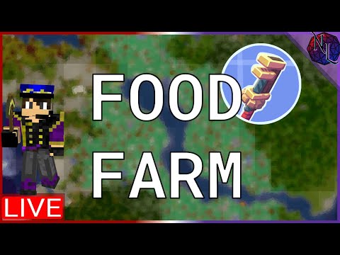 EPIC LIVE Food Farm Build in Modded Minecraft!
