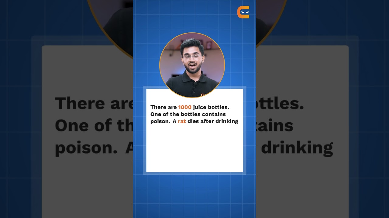 The Rat & Poison Problem #solvethis #shorts #codingninjas