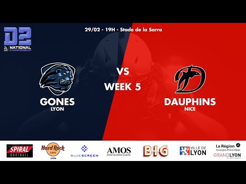 FFFA D2 - J5 - Gones de Lyon VS Dauphins de Nice