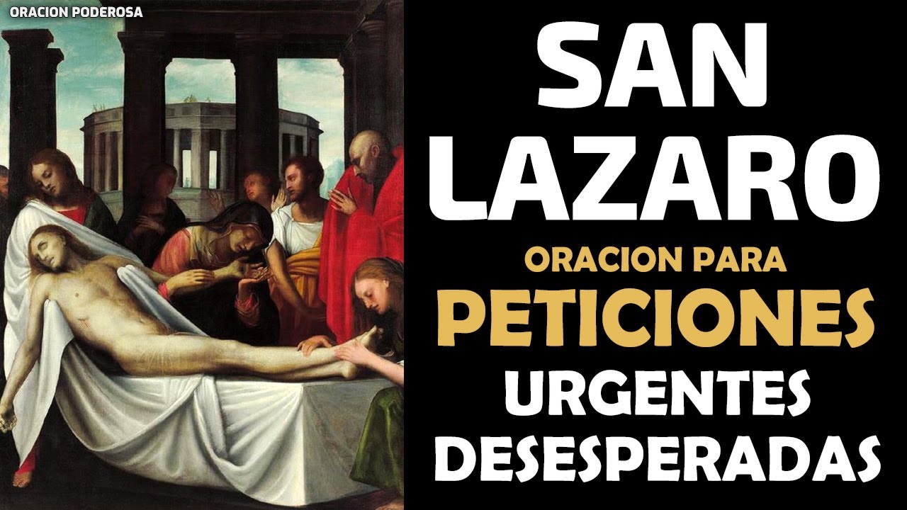 San Lázaro, oración para peticiones urgentes y desesperadas