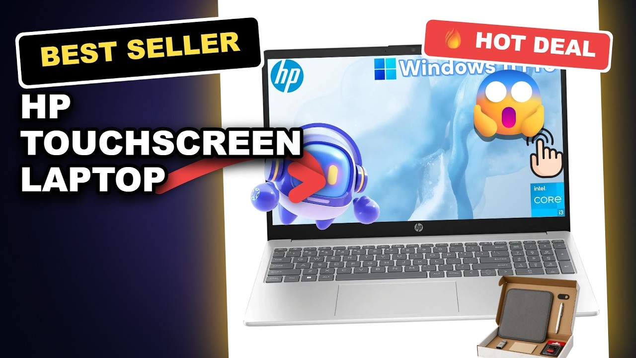 HP Touchscreen Laptop Review: 13th Gen i3 Business & Student PC Worth It? review video