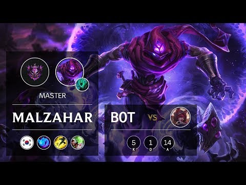Malzahar Bot vs Xayah - KR Master Patch 10.1