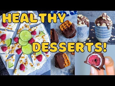 Healthy Desserts to make at Home! 5 Ingredients or less 😋