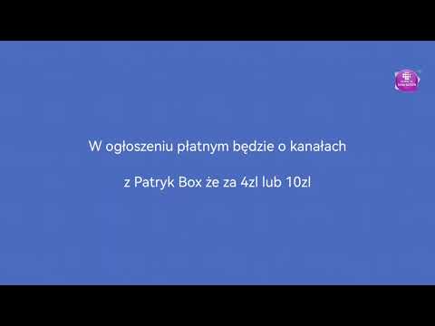 długi ident z Patryk TV interactive początek ogłoszenia płatnego i ident