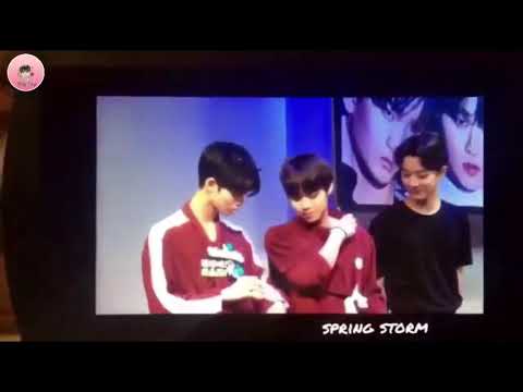 180610 Wanna One fansign - Panwinkdeep moments
