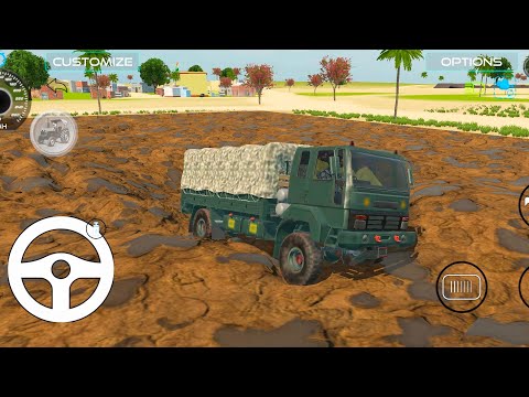 Drive Army Truck 4x4 Off-road Gameplay 🎮 | Indian Vical Simulator New Update #army #truck #offroad 