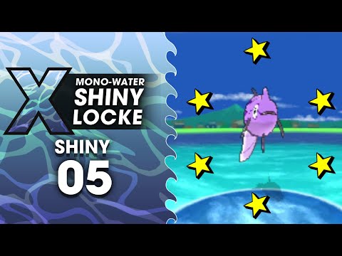 Pokémon X MonoWater ShinyLocke - SHINY #05 SHINY REMORAID 218 FISHING ENCOUNTERS