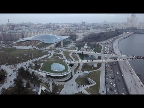 Парк 'Зарядье' в Москве. Март 2018 года.