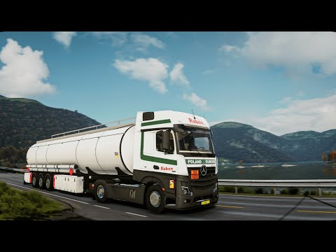 Realistic Driving Mercedes Actros MP4 1845 Euro Truck Simulator 2 POV Drive 4K 1.57 + Wheel Cam