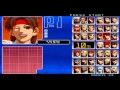 The King Of Fighters 2002 ARCADE Character Select