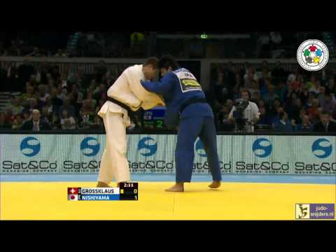 Judo 2014 Grand Prix Dusseldorf: Grossklaus (SUI) - Nishiyama (JPN) [-90kg] bronze