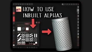 How To Use Inbuilt Alphas In Nomad Sculpt | Nomad Sculpt Tutorial