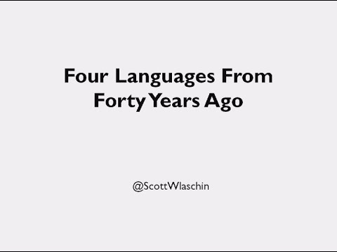 Four Languages from Forty Years Ago - Scott Wlaschin