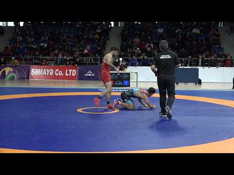 1/2 final GR - 55 kg: İbrahim Nurullayev - Zaur Əliyev