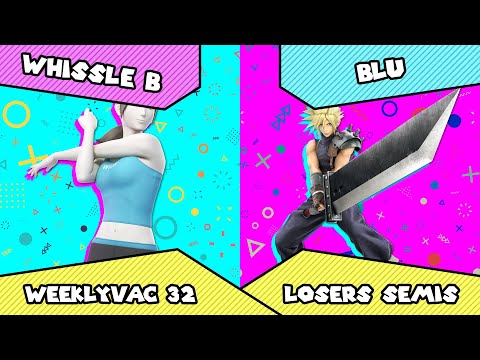 WeeklyVac 32 - SSBU - Whissle B (Wii Fit Trainer) vs Blu (Cloud)