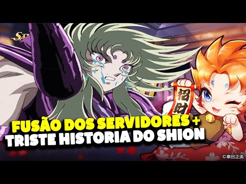 FUSÃO DOS SERVIDORES + TRISTE HISTORIA DO SHION NO ULTIMO DIA - Saint Seiya Awakening