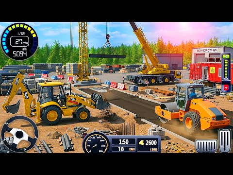 Highway City Road Builder Construction 2025 - Real Excavator Loading Simulator 3D - Android GamePlay