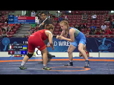 1/4 WW - 65 kg: V. BRASCHI (ITA) v. Y. SIEDYKH (UKR)
