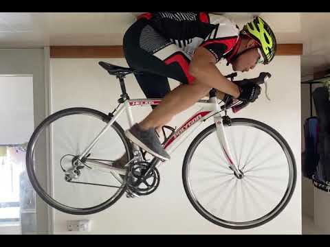 Indoor cycling during lockdown #stayathome #fightcovid19