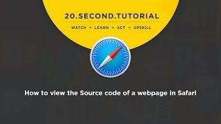 OLDIE - How to view the Source code of a webpage: Safari Tutorial #11
