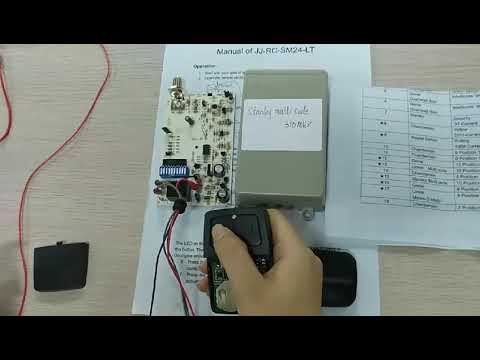 RC SM24 LT compatible for Brand ID 15 times Stanley multi code 310mhz operate video