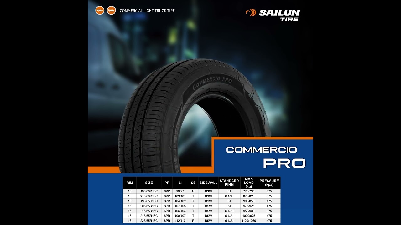 Sailun COMMERCIO PRO Light Truck Commercial Tires | in partnership with Sailun Philippines