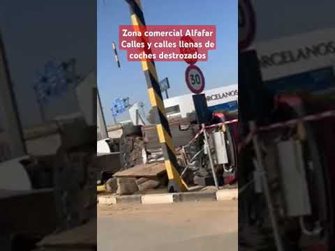 Horror. Dana Alfafar, montañas de coches destrozados, siniestro total 4 18/11/2024