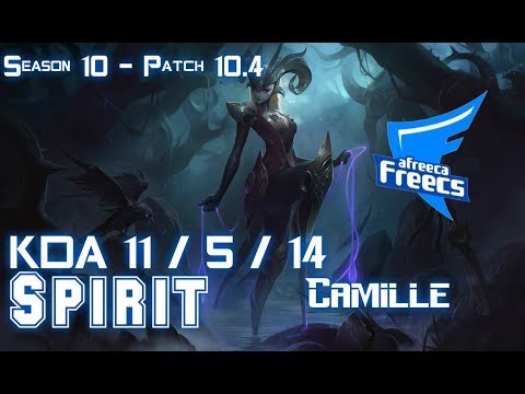 AFs Spirit CAMILLE vs KINDRED Jungle - Patch 10.4 KR Ranked