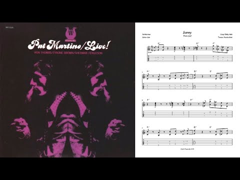 "Sunny" by Pat Martino (Jazz Guitar Transcription)