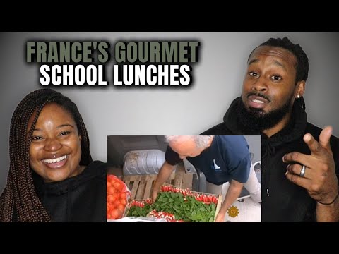 🇫🇷 American Couple Reacts "France's Gourmet School Lunches"