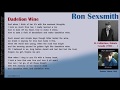 Dandelion Wine - Ron Sexsmith