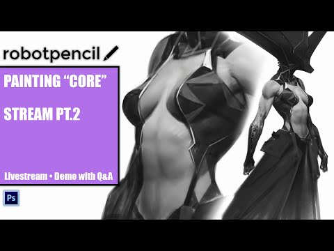 Robotpencil Stream 20 - Painting "Core" Part 2