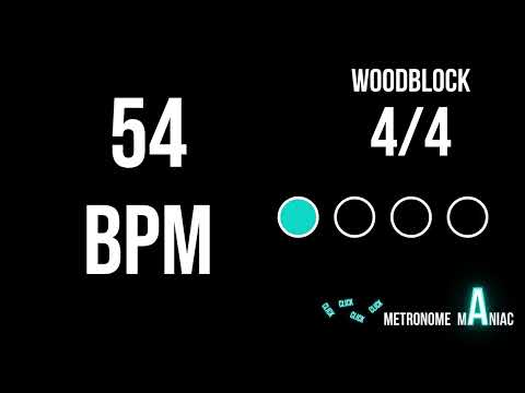 Metronome 54 BPM 4/4 - Woodblock