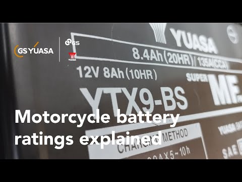 Part of a video titled Understanding motorcycle battery ratings - GYTV - YouTube