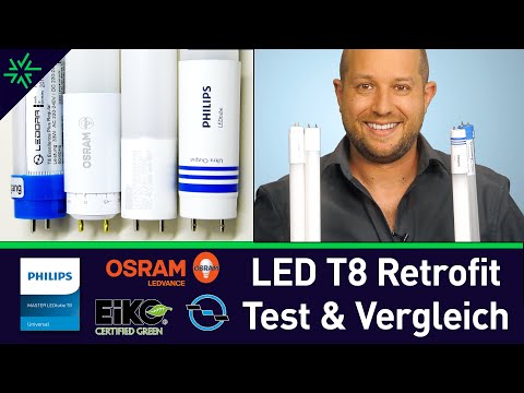 Test + Vergleich: Der beste LED Ersatz für T8 Leuchtstofflampen: Retrofit Osram, Philips,Eiko,Ledora