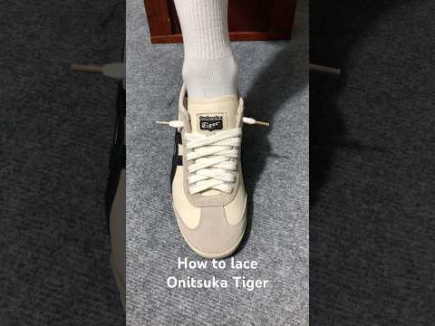 How to lace Onitsuka Tiger#sneakers #shoes #onitsukatiger