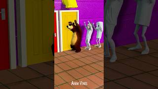 Download lagu Tung Sahur & Ronaldo & Bear Knock On The Door And The Colors Fade #scaryteacher3d #animation #shorts mp3