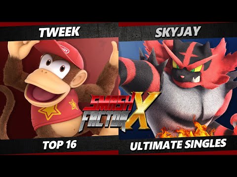 Smash Factor X - Tweek (Diddy Kong) Vs. Skyjay (Incineroar) Smash Ultimate - SSBU