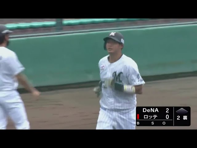 【ファーム】マリーンズルーキー・佐藤 ファーム公式戦でプロ初ホームラン!! 2020/9/1 M-DB(ファーム)