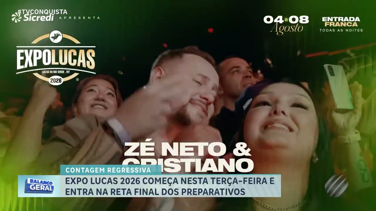 Expolucas 2026 começa nesta terça-feira com shows, rodeio e festa pelos 48 anos de Lucas