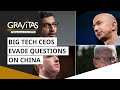 Gravitas: Big tech CEOs evade questions on China Gravitas: Big tech CEOs evade questions on China